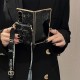 LV Accordion Card Holder & Crossbody Strap Samsung Galaxy Z Fold Case - Large Metal Buckle
