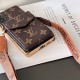 LV & Gucci Accordion Card Holder & Premium Electroplated Gold Frame Samsung Galaxy S Case