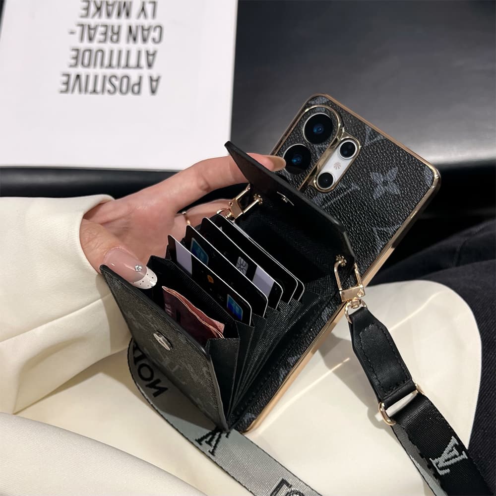 Louis Vuitton & GUCCI Accordion Wallet Samsung Galaxy Case - Monogram Crossbody Cover