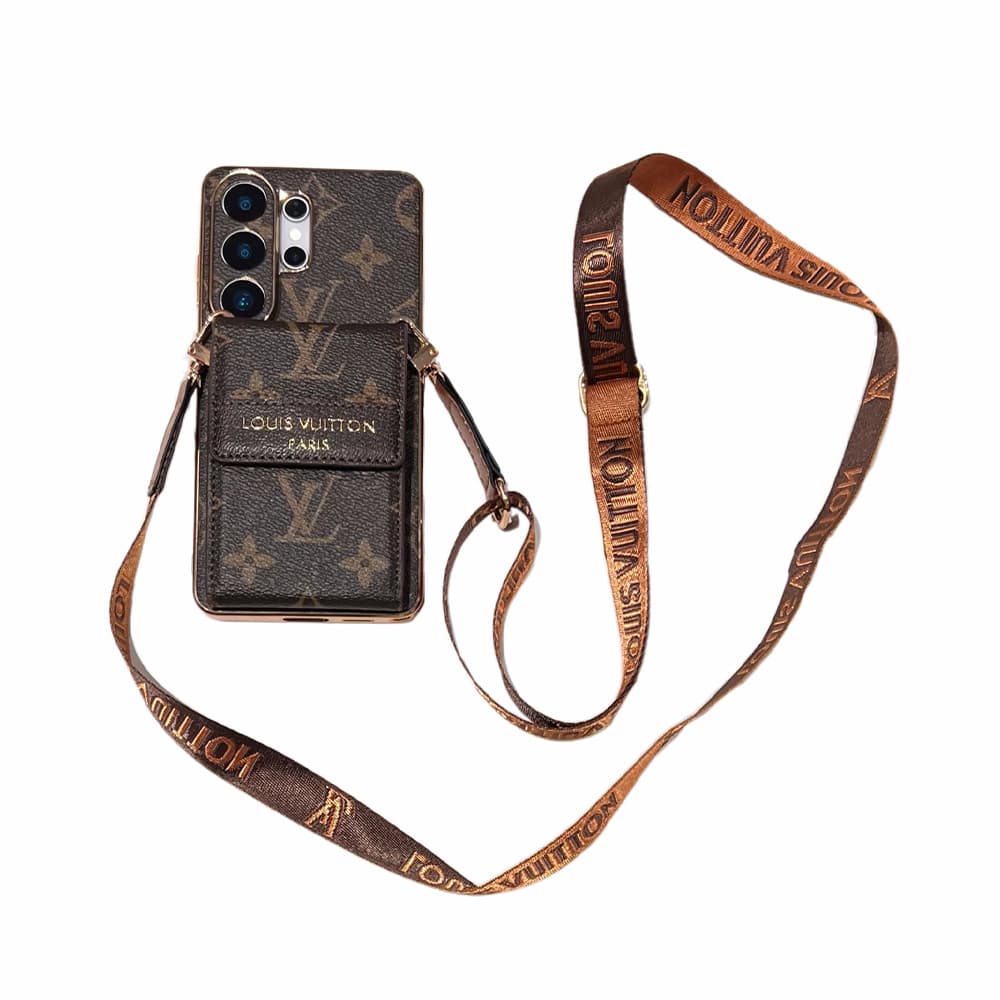 Louis Vuitton & GUCCI Accordion Wallet Samsung Galaxy Case - Monogram Crossbody Cover