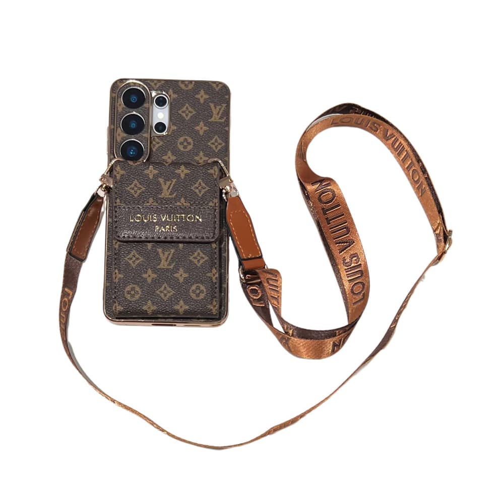 Louis Vuitton & GUCCI Accordion Wallet Samsung Galaxy Case - Monogram Crossbody Cover