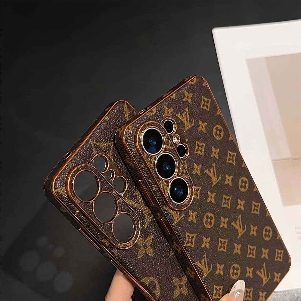 Louis Vuitton & Gucci Side Leather Wrapped Samsung Galaxy S Case