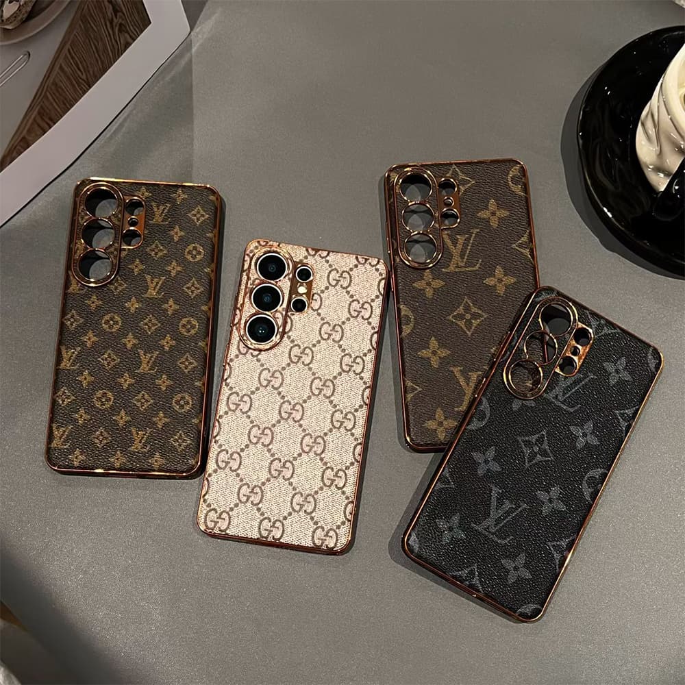Louis Vuitton & Gucci Side Leather Wrapped Samsung Galaxy S Case