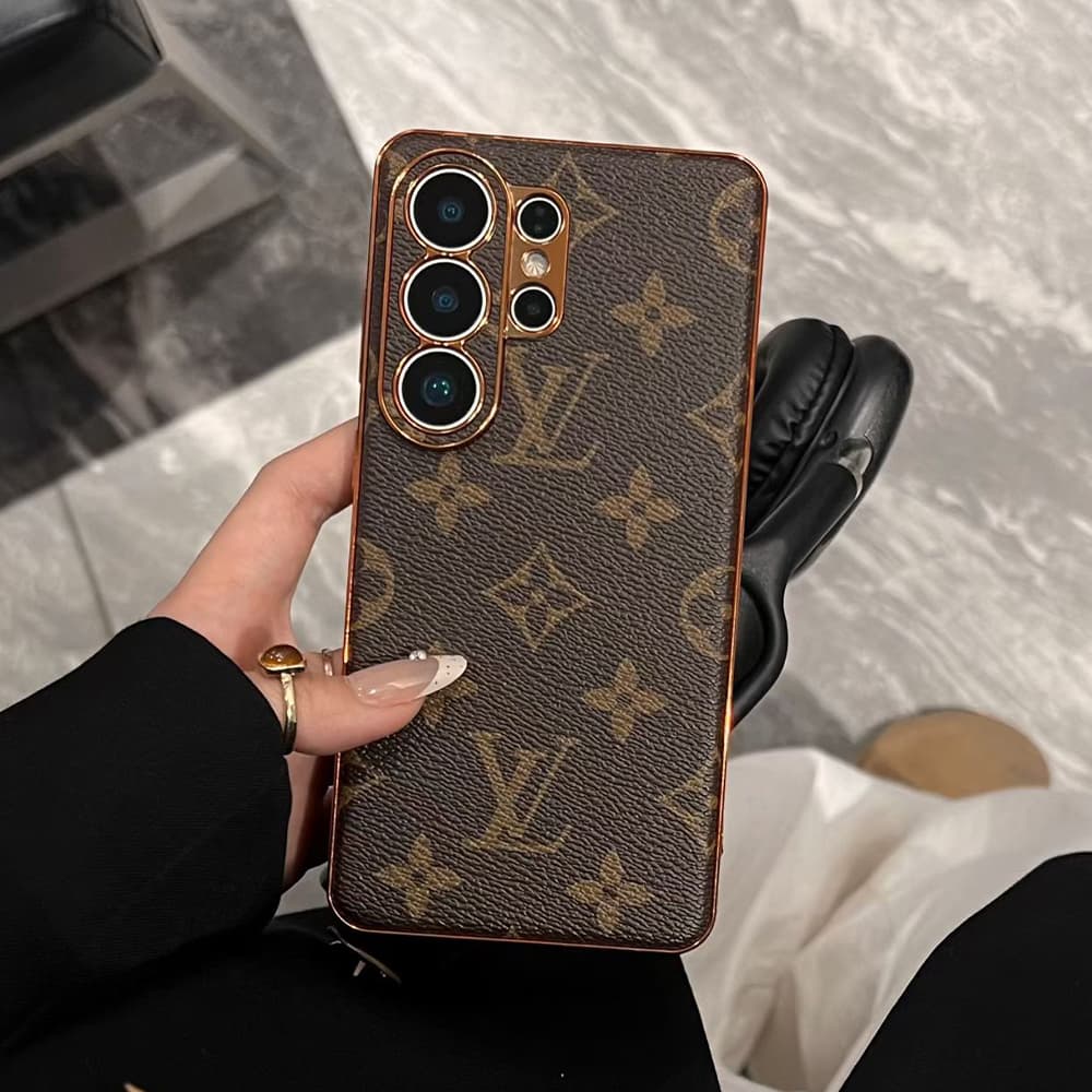 Louis Vuitton & Gucci Side Leather Wrapped Samsung Galaxy S Case