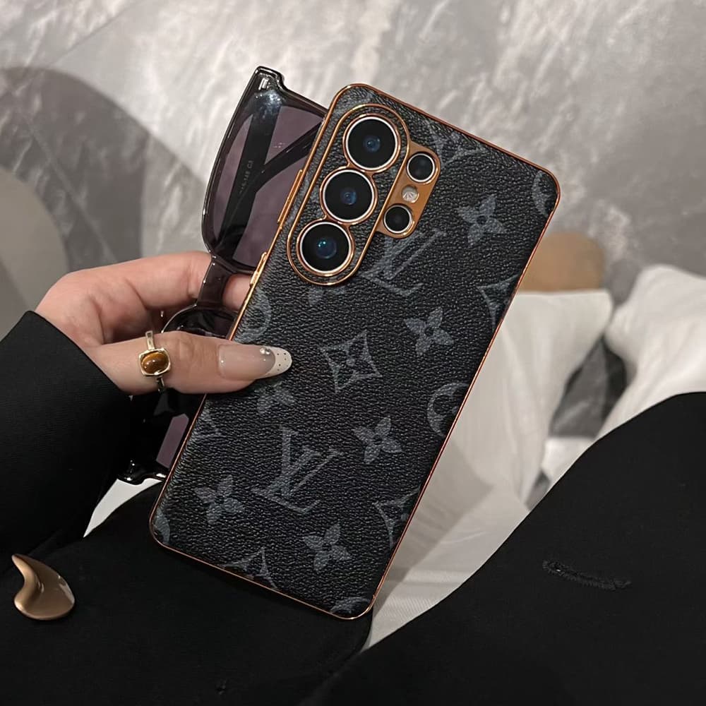 Louis Vuitton & Gucci Side Leather Wrapped Samsung Galaxy S Case