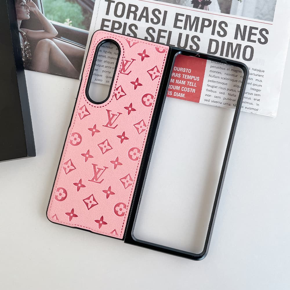 Louis Vuitton Embossed Monogram Leather Samsung Galaxy Z Flip Fold Case