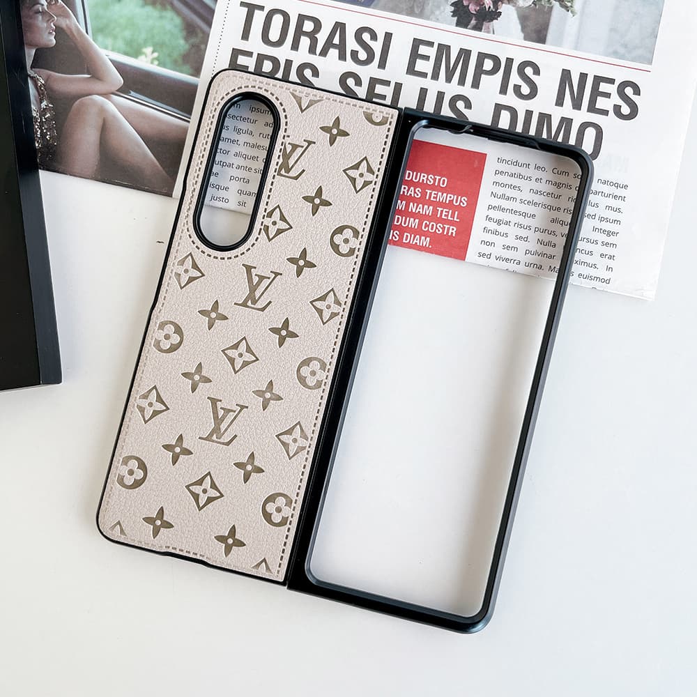 Louis Vuitton Embossed Monogram Leather Samsung Galaxy Z Flip Fold Case