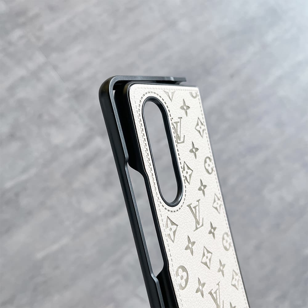 Louis Vuitton Embossed Monogram Leather Samsung Galaxy Z Flip Fold Case