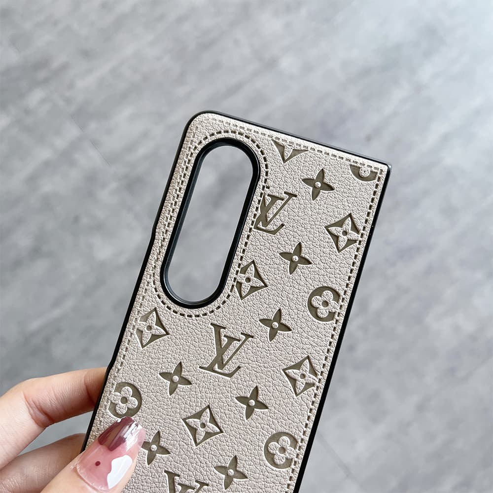 Louis Vuitton Embossed Monogram Leather Samsung Galaxy Z Flip Fold Case