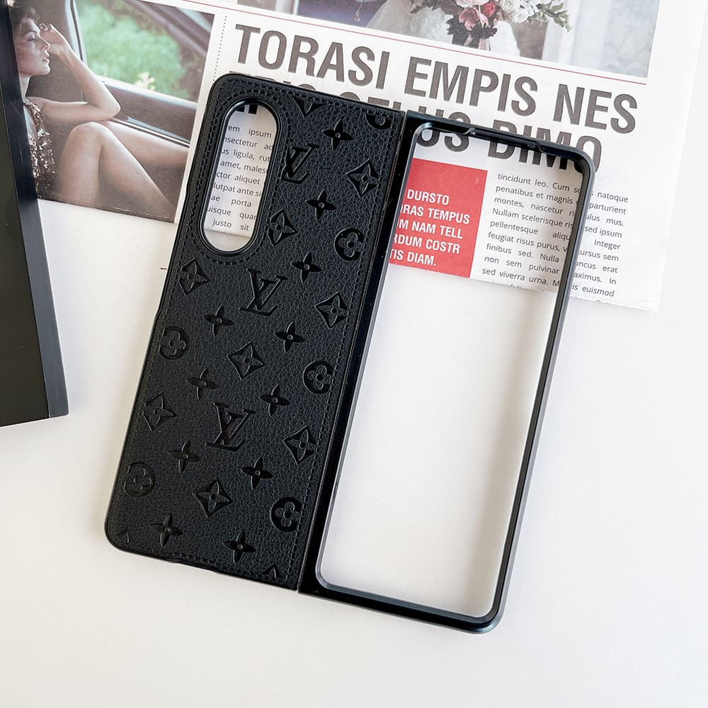 Louis Vuitton Embossed Monogram Leather Samsung Galaxy Z Flip Fold Case