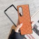 Gucci Embossed GG Supreme Leather Samsung Galaxy Z Flip Fold Case