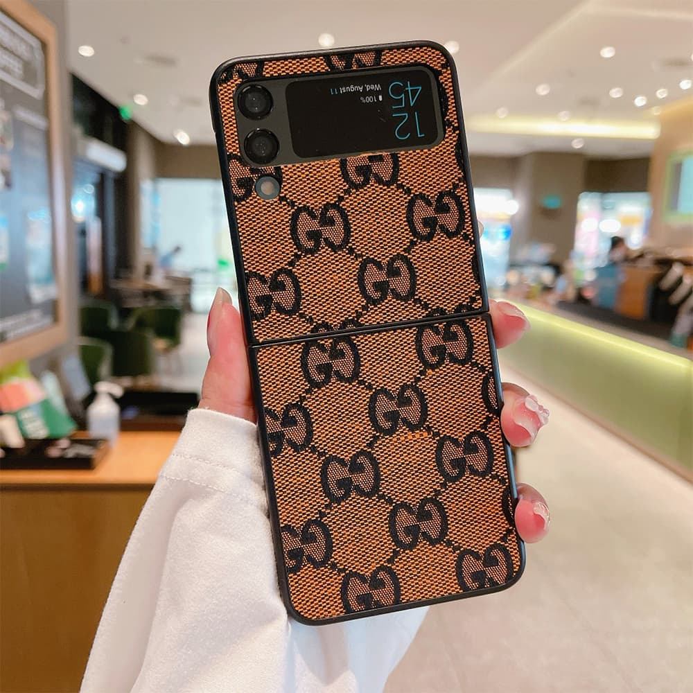 Gucci GG Supreme Colorblock Samsung Galaxy Z Flip Fold Case