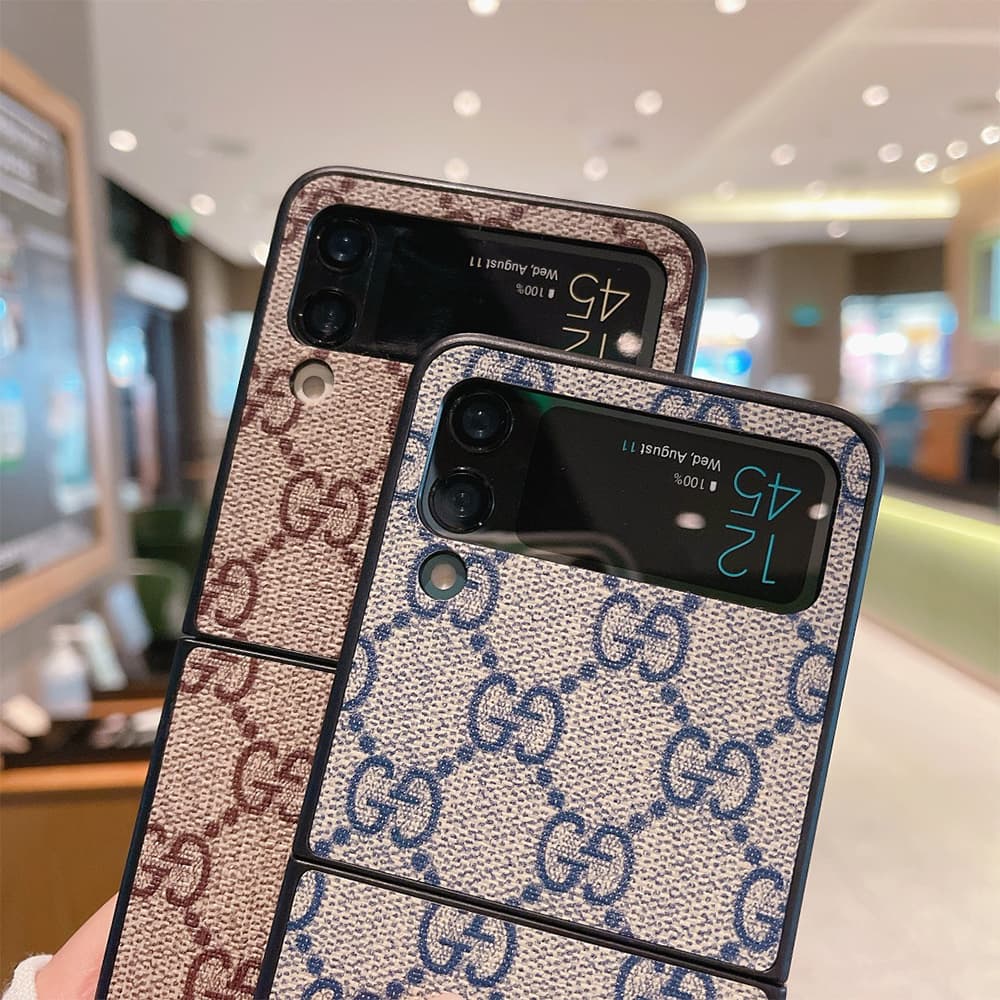 Gucci GG Supreme Canvas Samsung Galaxy Z Flip Fold Case