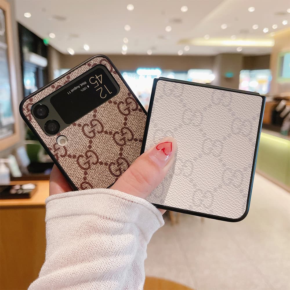 Gucci GG Supreme Canvas Samsung Galaxy Z Flip Fold Case