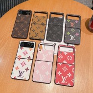 Louis Vuitton Monogram Leather Samsung Galaxy Z Flip Fold Case