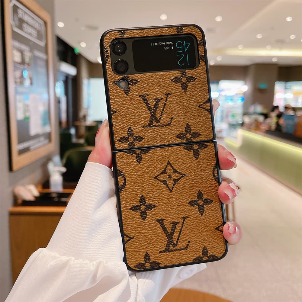 Louis Vuitton Monogram Leather Samsung Galaxy Z Flip Fold Case