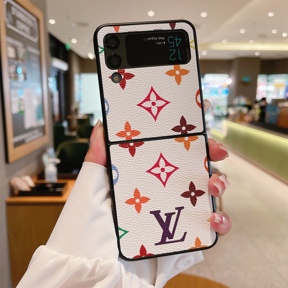 Louis Vuitton Monogram Leather Samsung Galaxy Z Flip Fold Case