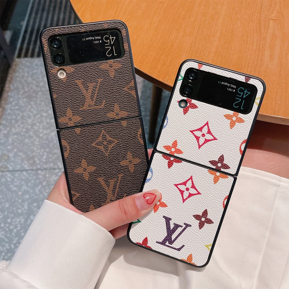 Louis Vuitton Monogram Leather Samsung Galaxy Z Flip Fold Case