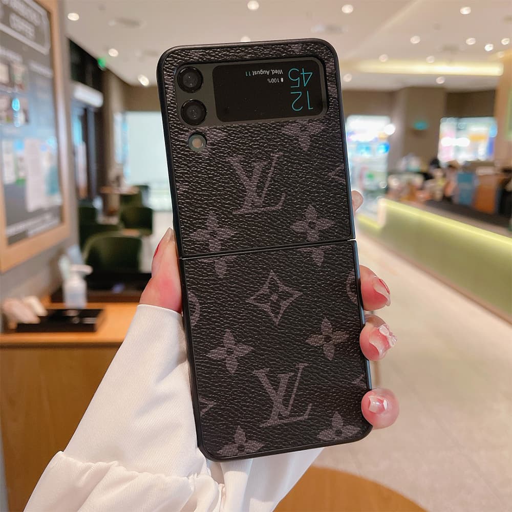 Louis Vuitton Monogram Leather Samsung Galaxy Z Flip Fold Case