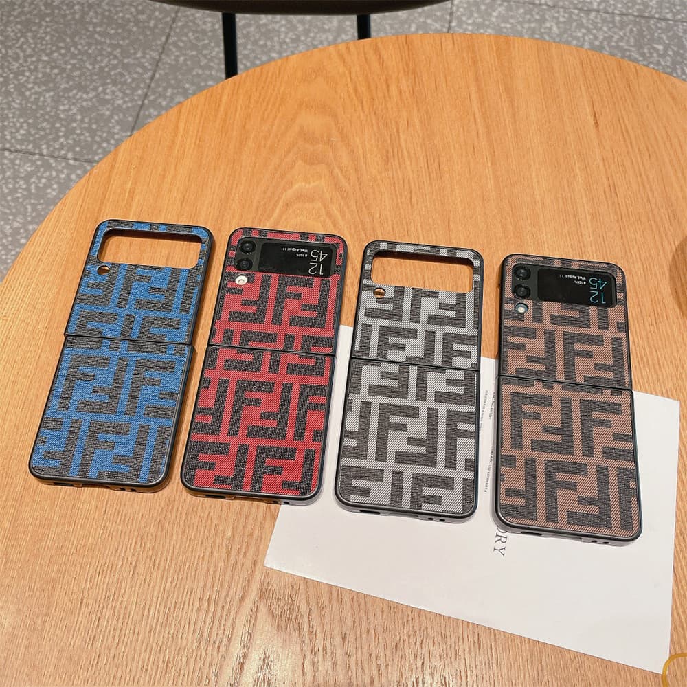 Fendi FF Zucca Monogram Samsung Galaxy Z Flip Fold Case