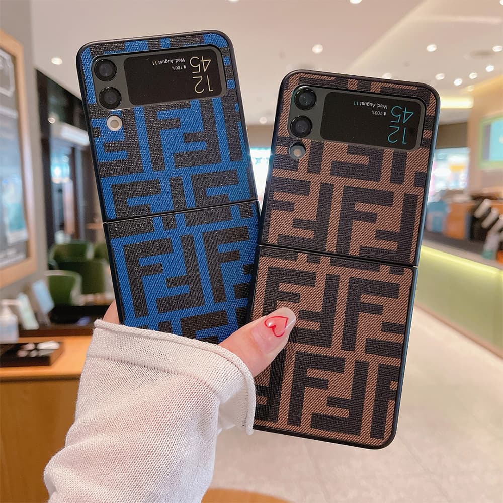 Fendi FF Zucca Monogram Samsung Galaxy Z Flip Fold Case