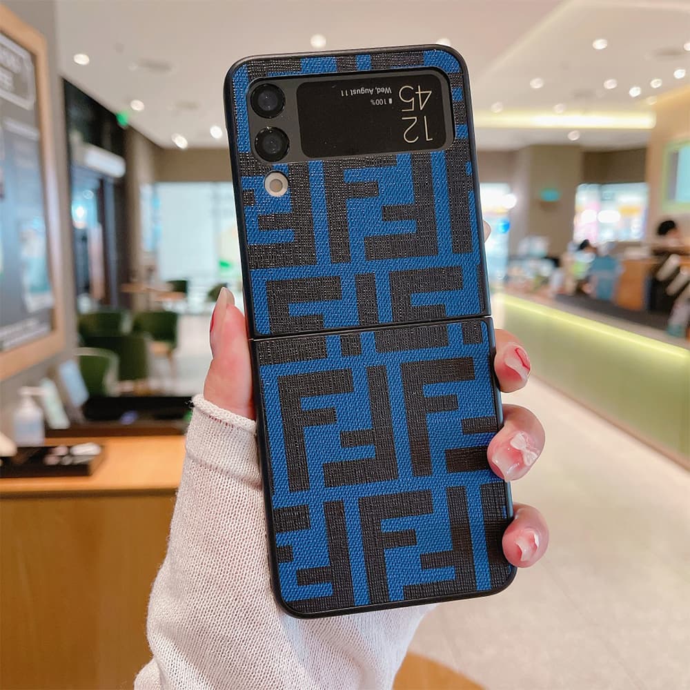 Fendi FF Zucca Monogram Samsung Galaxy Z Flip Fold Case