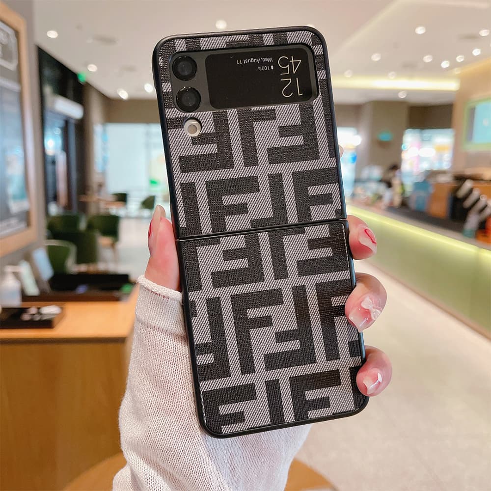 Fendi FF Zucca Monogram Samsung Galaxy Z Flip Fold Case