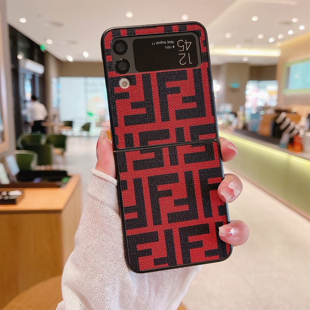 Fendi FF Zucca Monogram Samsung Galaxy Z Flip Fold Case