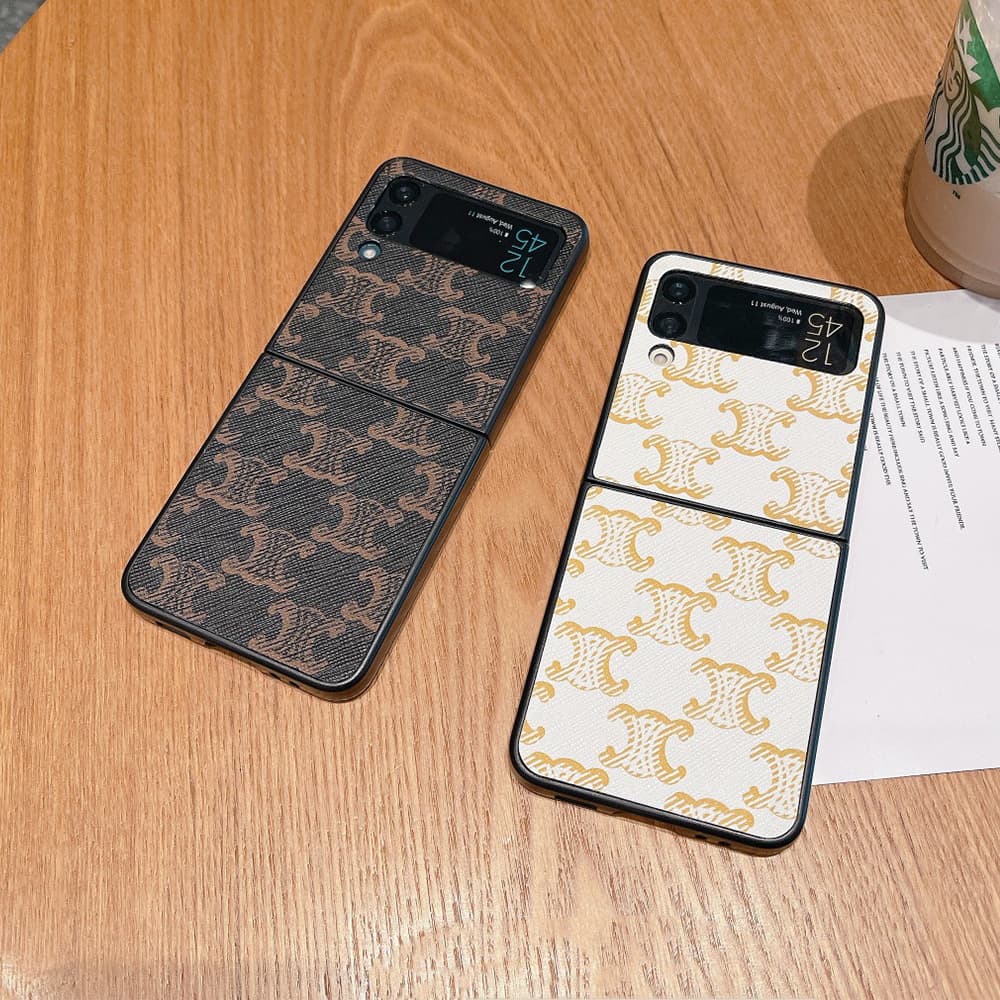 Celine Triomphe Canvas Samsung Galaxy Z Flip Fold Case
