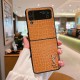 YSL Glossy Croc Logo Samsung Galaxy Z Flip Fold Case