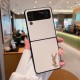 YSL Glossy Croc Logo Samsung Galaxy Z Flip Fold Case