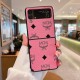 MCM Visetos Monogram Leather Samsung Galaxy Z Flip Fold Case
