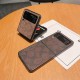 Coach Signature C Monogram Leather Samsung Galaxy Z Flip Fold Case