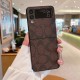 Coach Signature C Monogram Leather Samsung Galaxy Z Flip Fold Case