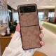 Coach Signature C Monogram Leather Samsung Galaxy Z Flip Fold Case