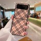 Burberry Vintage Check Leather Samsung Galaxy Z Flip Fold Case