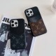 Louis Vuitton Luxury iPhone Case - Monogram Leather with Card Holder