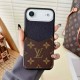 Louis Vuitton Luxury iPhone Case - Monogram Leather with Card Holder