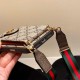 LV & Gucci Flip Card Holder & Crossbody Strap iPhone Case - Monogram Pattern