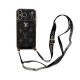 LV & Gucci Flip Card Holder & Crossbody Strap iPhone Case - Monogram Pattern