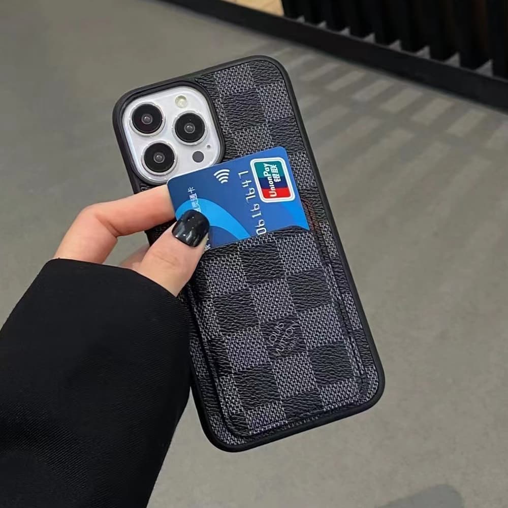 Designer Monogram iPhone Case Collection - LV/Gucci Luxury Cover with Built-in Card Slot Designer Monogram iPhone Case Collection - LV/Gucci Luxury Cover with Built-in Card Slot