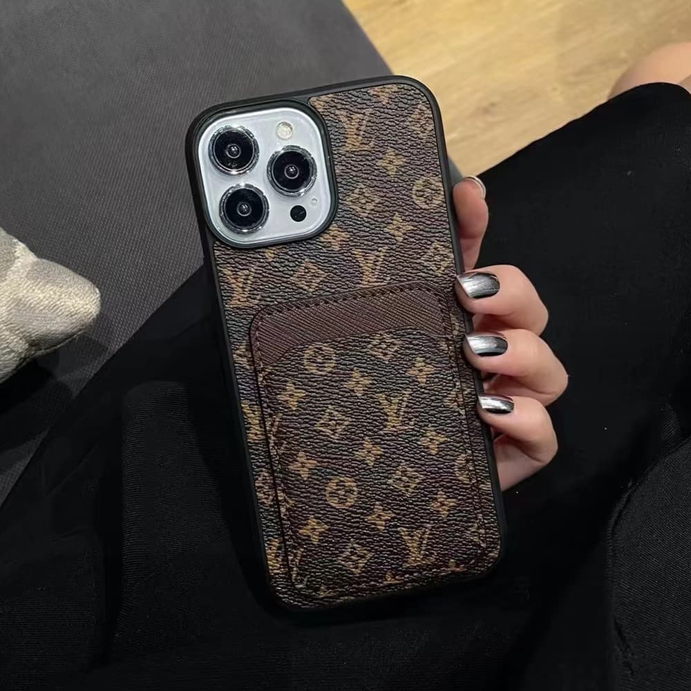 Designer Monogram iPhone Case Collection - LV/Gucci Luxury Cover with Built-in Card Slot Designer Monogram iPhone Case Collection - LV/Gucci Luxury Cover with Built-in Card Slot