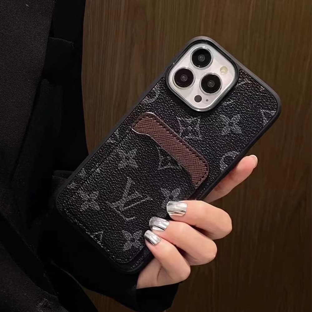 Designer Monogram iPhone Case Collection - LV/Gucci Luxury Cover with Built-in Card Slot Designer Monogram iPhone Case Collection - LV/Gucci Luxury Cover with Built-in Card Slot