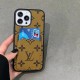 Designer Monogram iPhone Case Collection - LV/Gucci Luxury Cover with Built-in Card Slot Designer Monogram iPhone Case Collection - LV/Gucci Luxury Cover with Built-in Card Slot