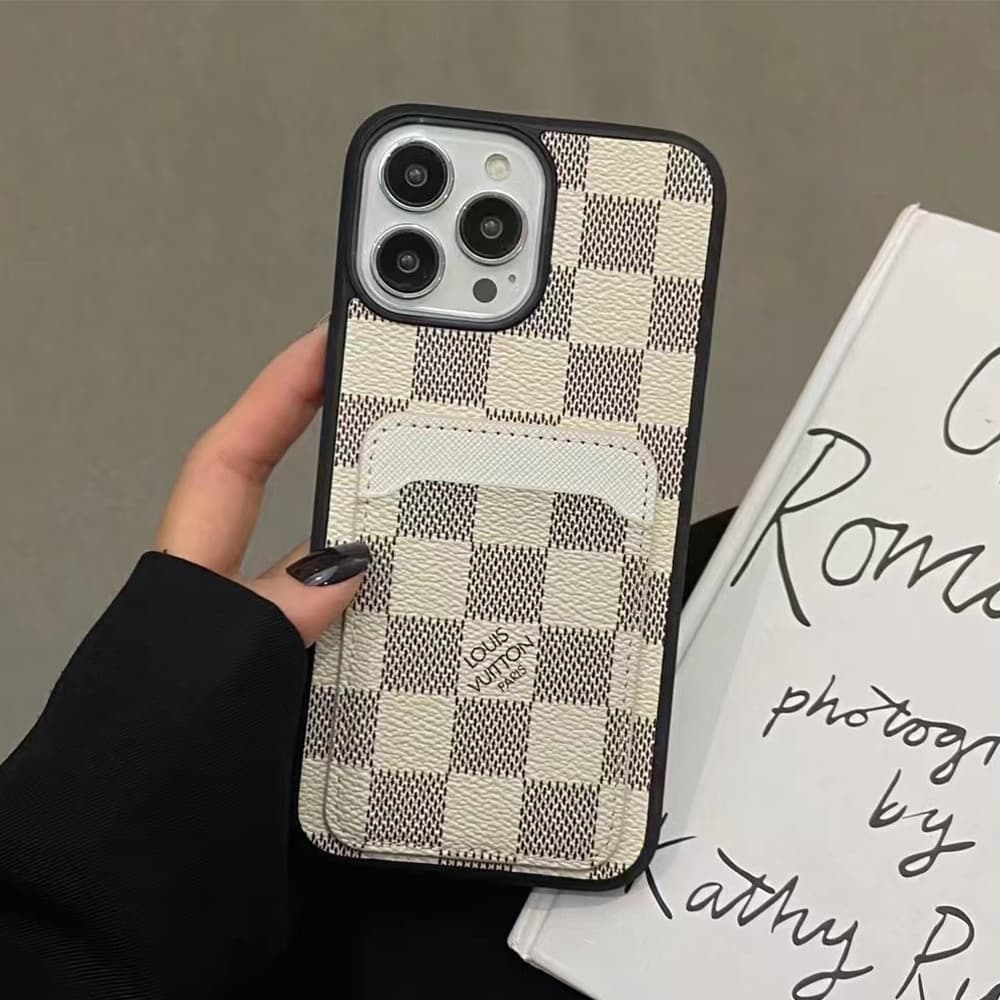 Designer Monogram iPhone Case Collection - LV/Gucci Luxury Cover with Built-in Card Slot Designer Monogram iPhone Case Collection - LV/Gucci Luxury Cover with Built-in Card Slot