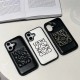 LOEWE Minimalist iPhone Case - Embossed Logo Luxury Cover (Black/White) LOEWE Minimalist iPhone Case - Embossed Logo Luxury Cover (Black/White)
