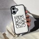 LOEWE Minimalist iPhone Case - Embossed Logo Luxury Cover (Black/White) LOEWE Minimalist iPhone Case - Embossed Logo Luxury Cover (Black/White)