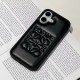 LOEWE Minimalist iPhone Case - Embossed Logo Luxury Cover (Black/White) LOEWE Minimalist iPhone Case - Embossed Logo Luxury Cover (Black/White)
