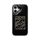 LOEWE Minimalist iPhone Case - Embossed Logo Luxury Cover (Black/White) LOEWE Minimalist iPhone Case - Embossed Logo Luxury Cover (Black/White)
