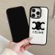 CELINE Minimalist iPhone Case - Double C Logo & Premium PU Leather (Black/White) CELINE Minimalist iPhone Case - Double C Logo & Premium PU Leather (Black/White)